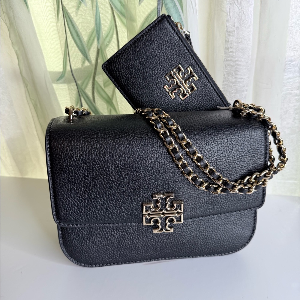 Tory Burch Black Crossbody Bag with Chain Strap
